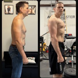 Member before and after